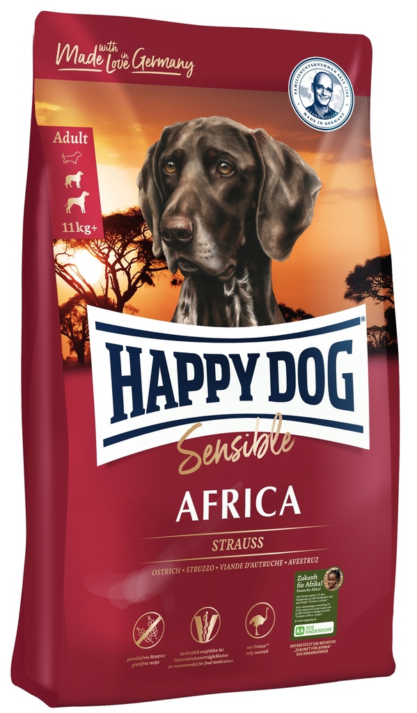 HAPPY DOG SENSIBLE  AFRICA  12,5 Kg.