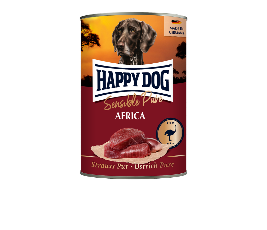 LATA HAPPY DOG AVESTRUZ 400 gr.