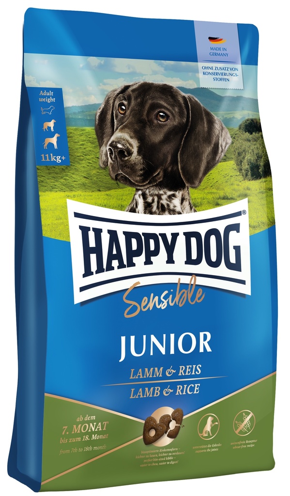 HAPPY DOG JUNIOR LAMB & RICE 4KG