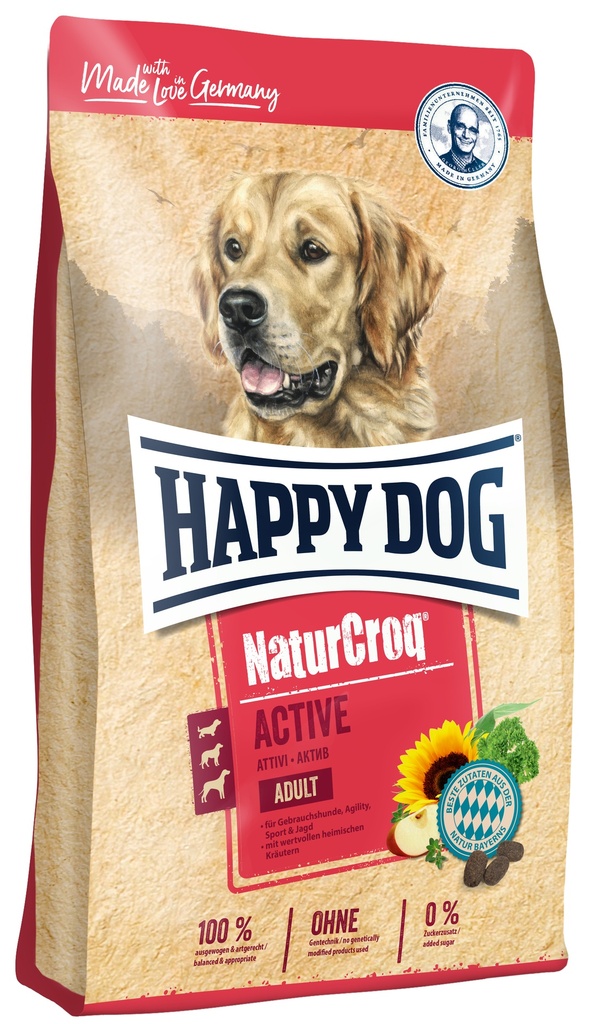 HAPPY DOG NATURCROQ ADULT ACTIVE 15 KGS