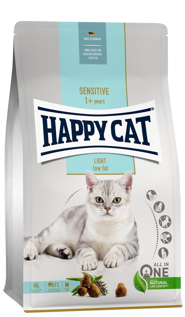 [4001967141023] HAPPY CAT SENSITIVE LIGHT 4 Kg.