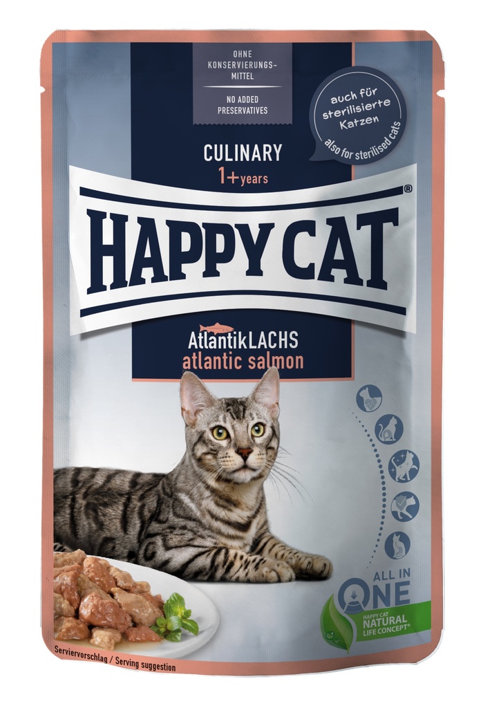 [4001967141252] HAPPY CAT POUCH CULINARY SALMON 85gr