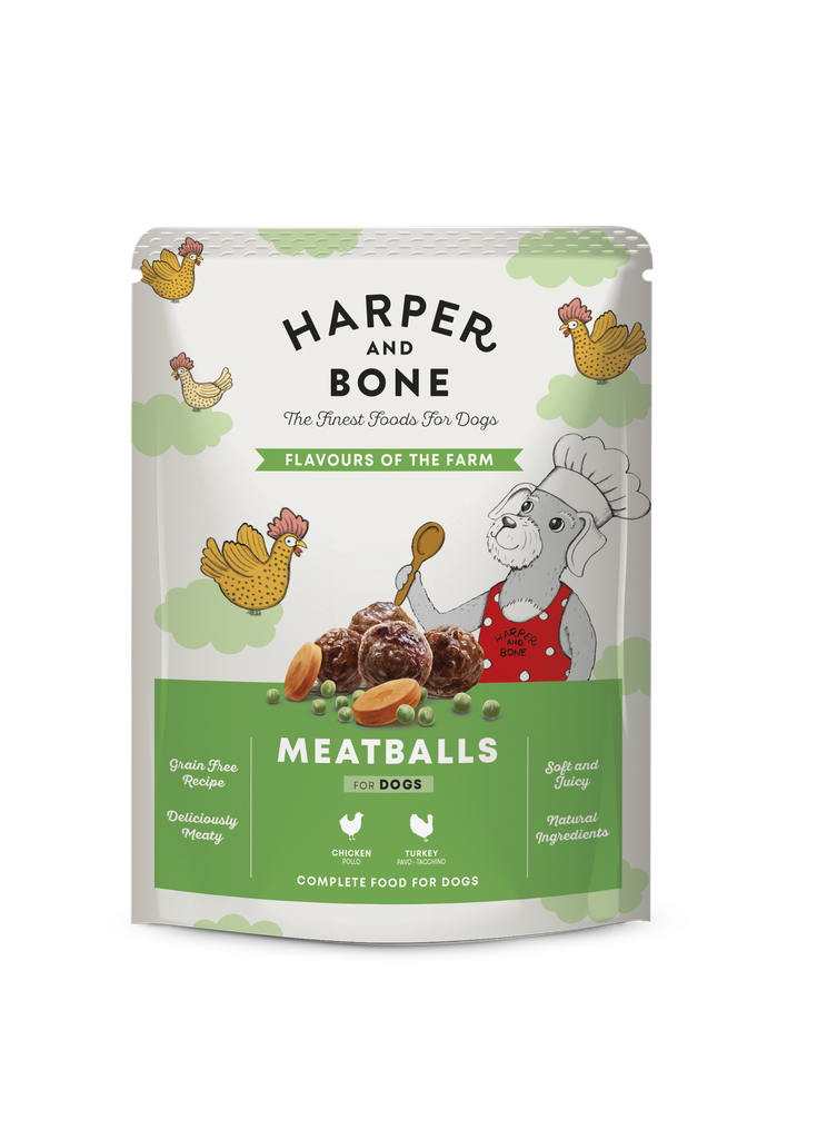 [8413037373481] H&B POUCH DOG FLAVOURS OF THE FARM 300 gr.