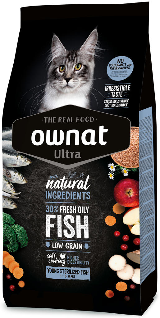 OWNAT ULTRA CAT YOUNG STERIL. FISH 3 Kg.