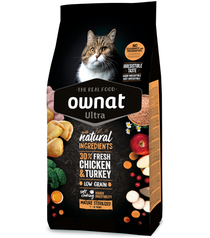 OWNAT ULTRA CAT MATURE STERILIZED 3 Kg.