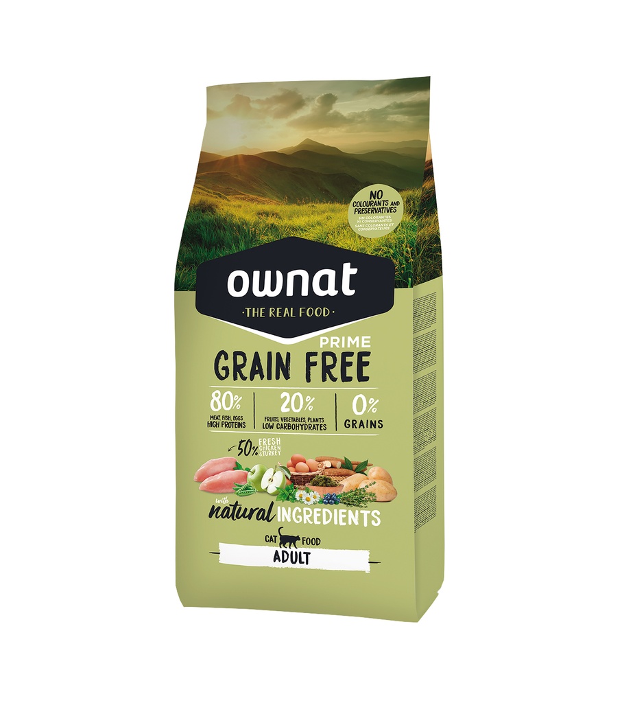 [8429037016525] OWNAT PRIME GRAIN FREE CAT ADULT 3 Kg.