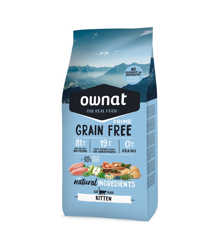 OWNAT PRIME GRAIN FREE KITTEN 3 Kg.
